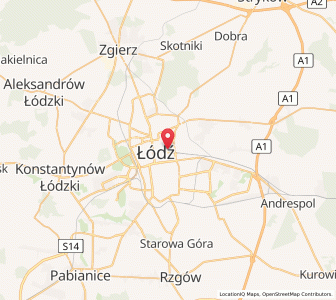 Mapa: Łódź, Województwo łódzkie