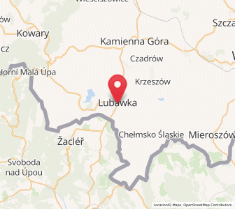 Mapa: Lubawka, województwo dolnośląskie