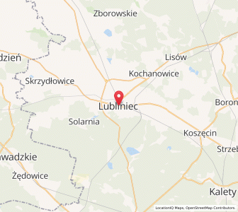 Mapa: Lubliniec, Województwo śląskie