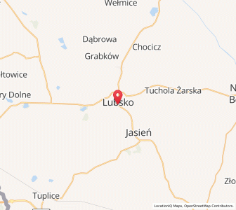 Mapa: Lubsko, województwo lubuskie