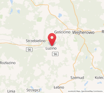 Mapa: Luzino, województwo pomorskie