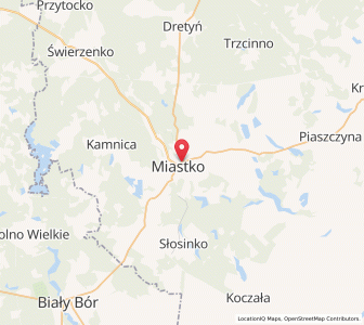 Mapa: Miastko, województwo pomorskie