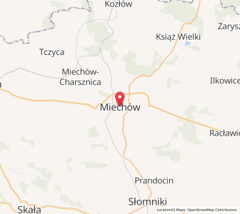 Mapa: Miechów, województwo małopolskie