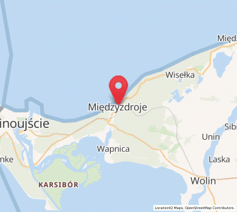 Mapa: Międzyzdroje, województwo zachodniopomorskie