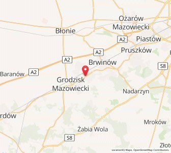 Mapa: Milanówek, województwo mazowieckie