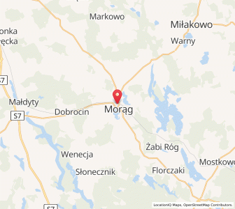 Mapa: Morąg, województwo warmińsko-mazurskie