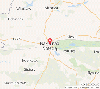 Mapa: Nakło nad Notecią, Województwo kujawsko-pomorskie