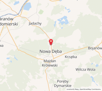 Mapa: Nowa Dęba, województwo podkarpackie