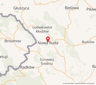 Mapa: Nowa Ruda, Województwo dolnośląskie