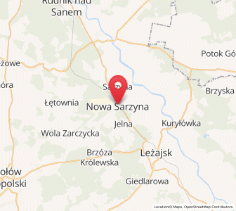 Mapa: Nowa Sarzyna, województwo podkarpackie