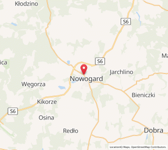 Mapa: Nowogard, województwo zachodniopomorskie
