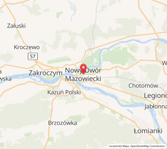 Mapa: Nowy Dwór Mazowiecki, Województwo mazowieckie