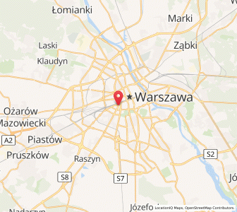 Mapa: Ochota, Warsaw