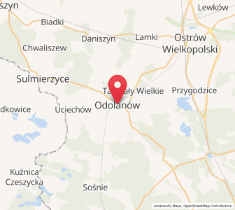 Mapa: Odolanów, województwo wielkopolskie