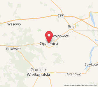 Mapa: Opalenica, województwo wielkopolskie