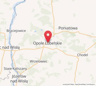 Mapa: Opole Lubelskie, województwo lubelskie