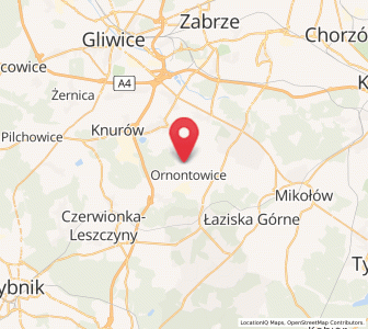 Mapa: Ornontowice, województwo śląskie