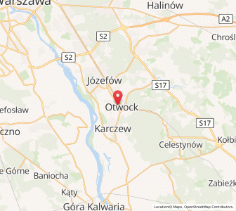 Mapa: Otwock, Województwo mazowieckie