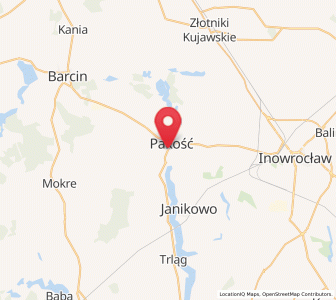 Mapa: Pakość, województwo kujawsko-pomorskie