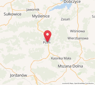 Mapa: Pcim, województwo małopolskie