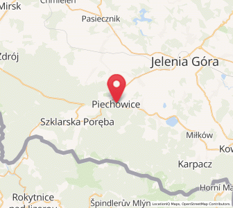 Mapa: Piechowice, województwo dolnośląskie