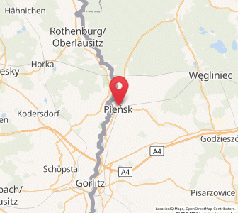 Mapa: Pieńsk, województwo dolnośląskie
