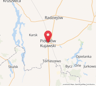 Mapa: Piotrków Kujawski, województwo kujawsko-pomorskie
