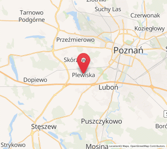 Mapa: Plewiska, województwo wielkopolskie