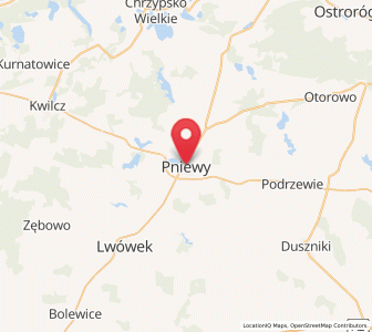 Mapa: Pniewy, województwo wielkopolskie