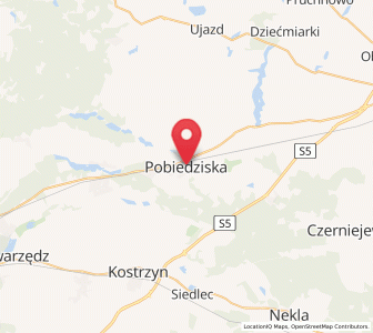 Mapa: Pobiedziska, województwo wielkopolskie