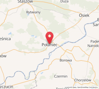 Mapa: Połaniec, województwo świętokrzyskie