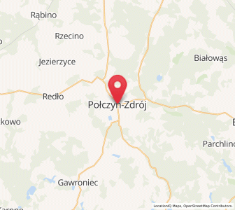 Mapa: Połczyn-Zdrój, województwo zachodniopomorskie