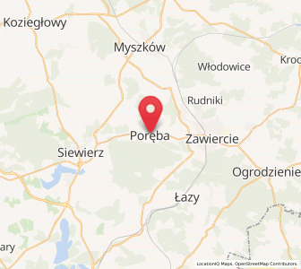 Mapa: Poręba, województwo śląskie