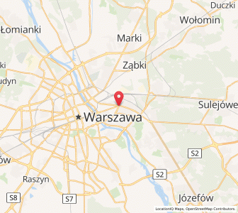 Mapa: Praga Południe, Warsaw