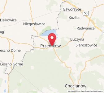 Mapa: Przemków, województwo dolnośląskie