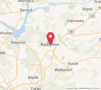 Mapa: Radzymin, województwo mazowieckie