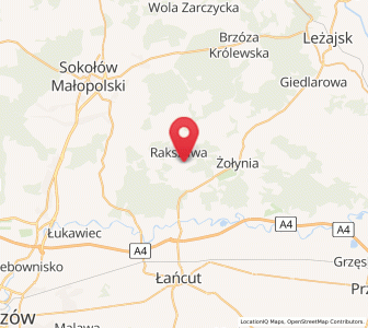 Mapa: Rakszawa, województwo podkarpackie
