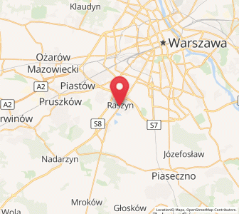 Mapa: Raszyn, województwo mazowieckie