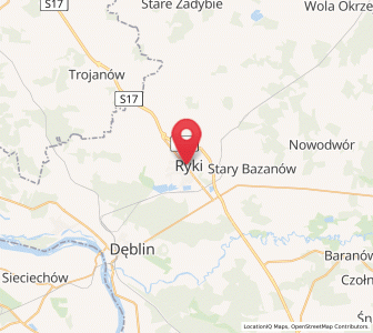 Mapa: Ryki, województwo lubelskie