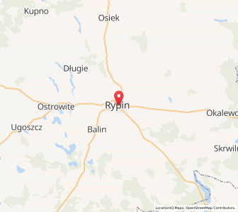 Mapa: Rypin, województwo kujawsko-pomorskie