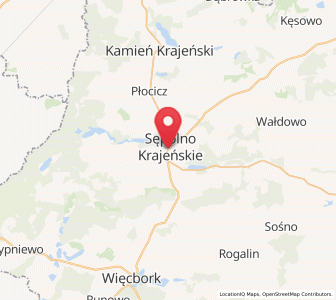 Mapa: Sępólno Krajeńskie, województwo kujawsko-pomorskie