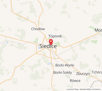 Mapa: Siedlce, Województwo mazowieckie