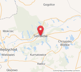 Mapa: Sieraków, województwo wielkopolskie