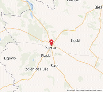Mapa: Sierpc, województwo mazowieckie