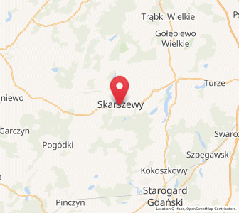 Mapa: Skarszewy, województwo pomorskie