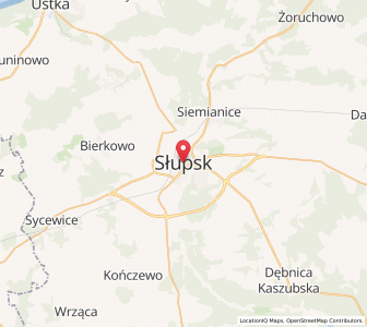Mapa: Słupsk, Województwo pomorskie