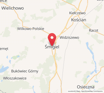 Mapa: Śmigiel, województwo wielkopolskie