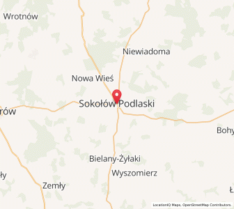Mapa: Sokołów Podlaski, województwo mazowieckie
