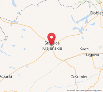 Mapa: Strzelce Krajeńskie, województwo lubuskie