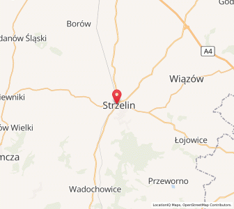 Mapa: Strzelin, województwo dolnośląskie